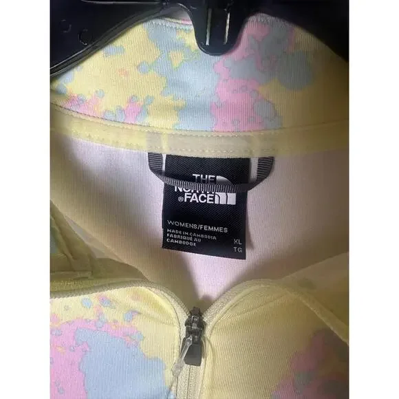 NWT The North Face Pastel Long Sleeve Cropped Quarter Zip Pullover Size XL - Picture 5 of 5